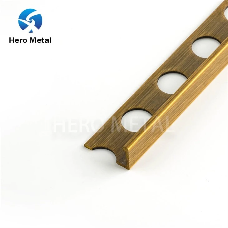 brass L strip